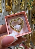 over-heart nugget ring