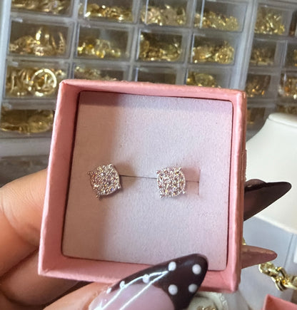 VVS S925 small round shape earrings