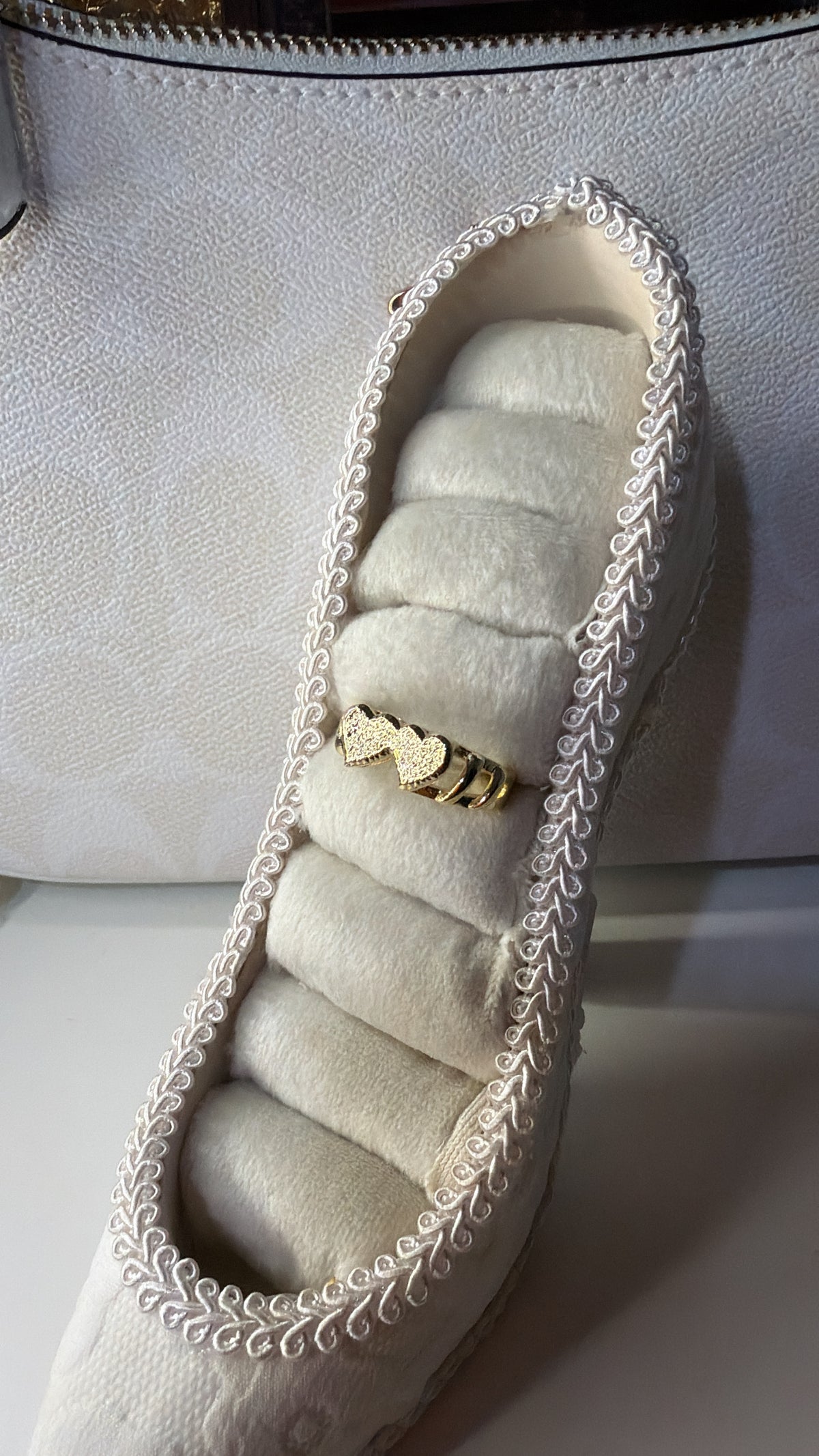 double hearts ring