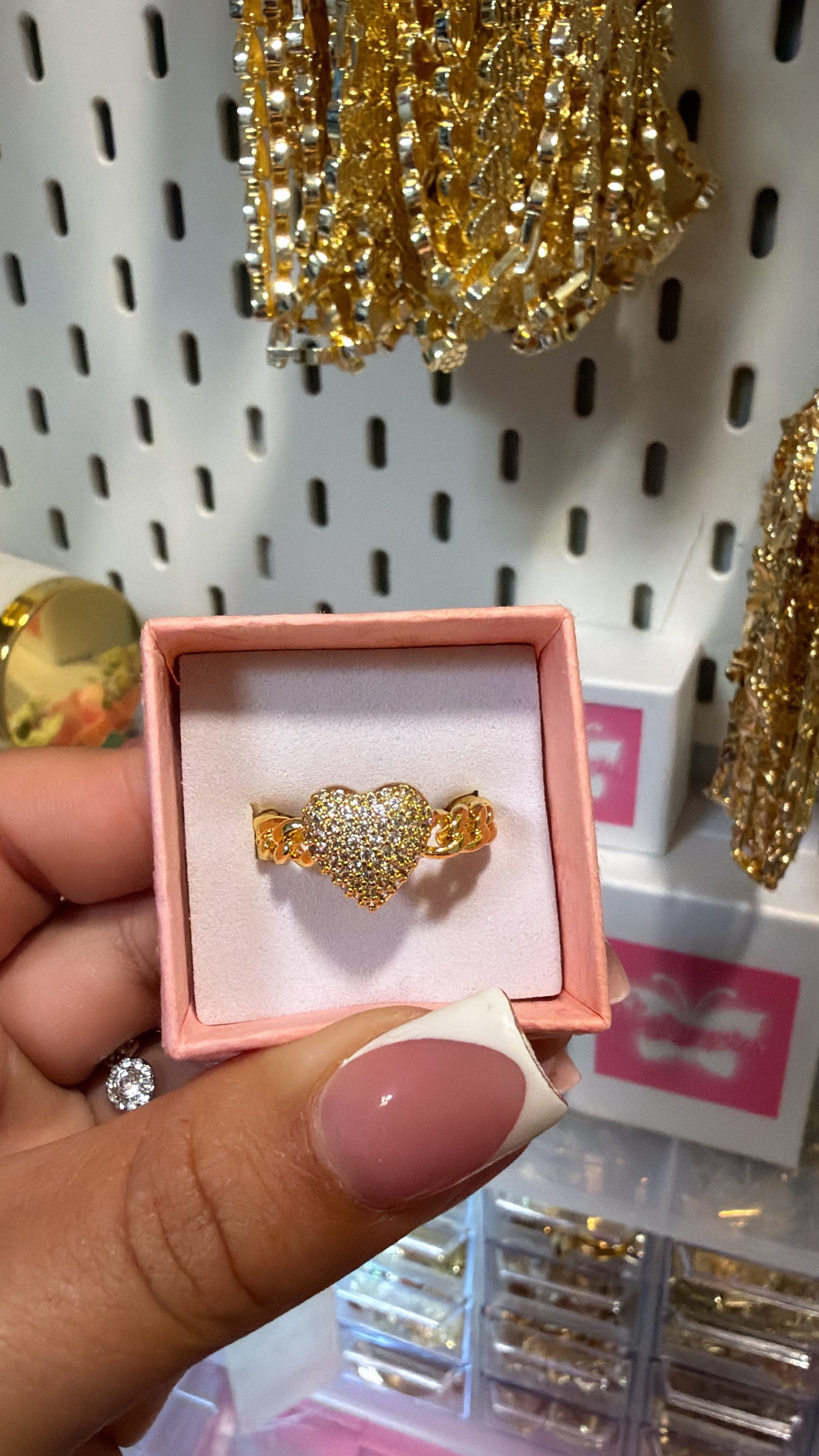 heart chino ring