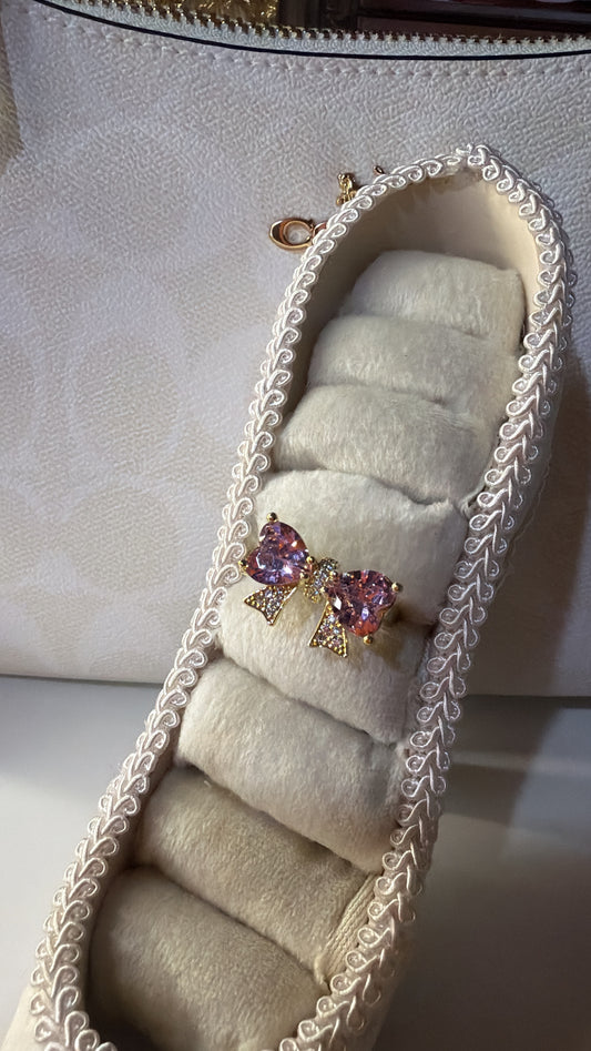 Pink coquette ring