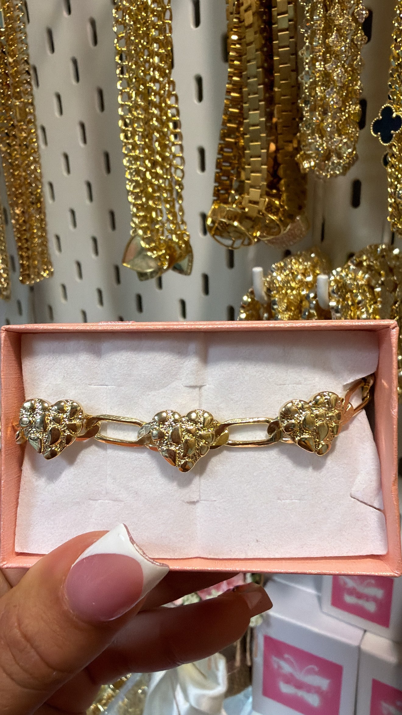 3heart nugget bracelet