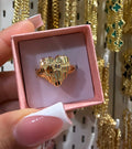 Heart nugget ring