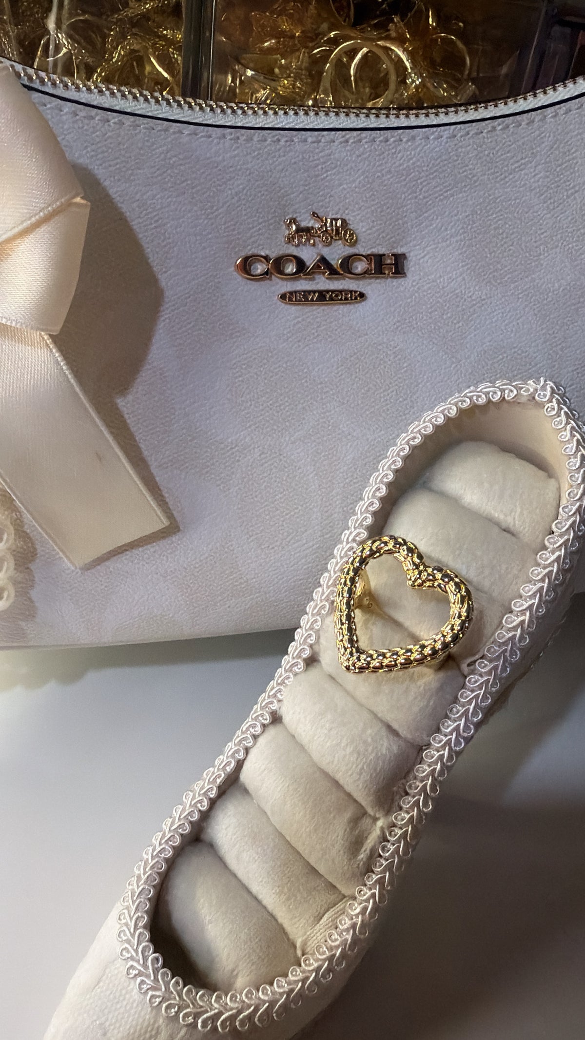 over-heart nugget ring