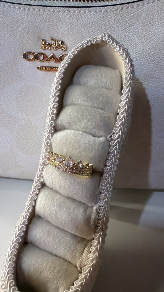 Pink tiara ring