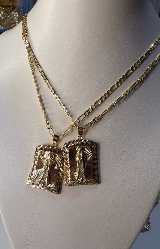 Santa muerte necklace
