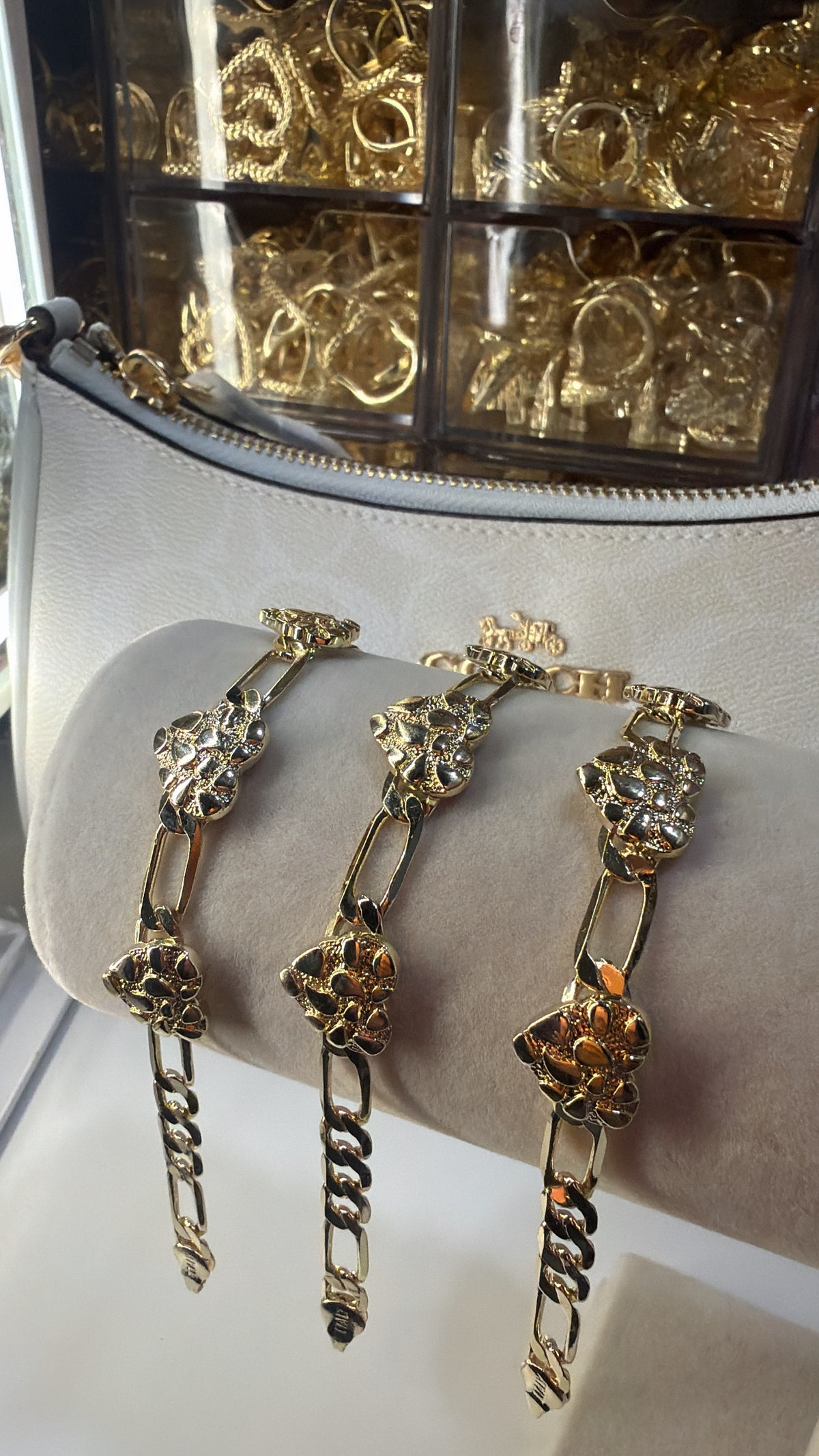 3heart nugget bracelet