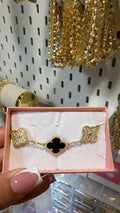 Black suerte bracelet