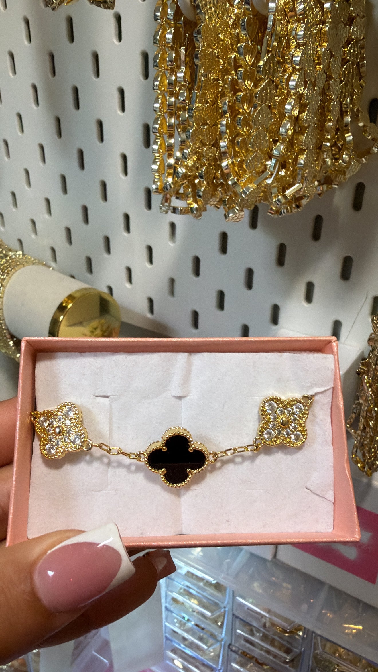Black suerte bracelet