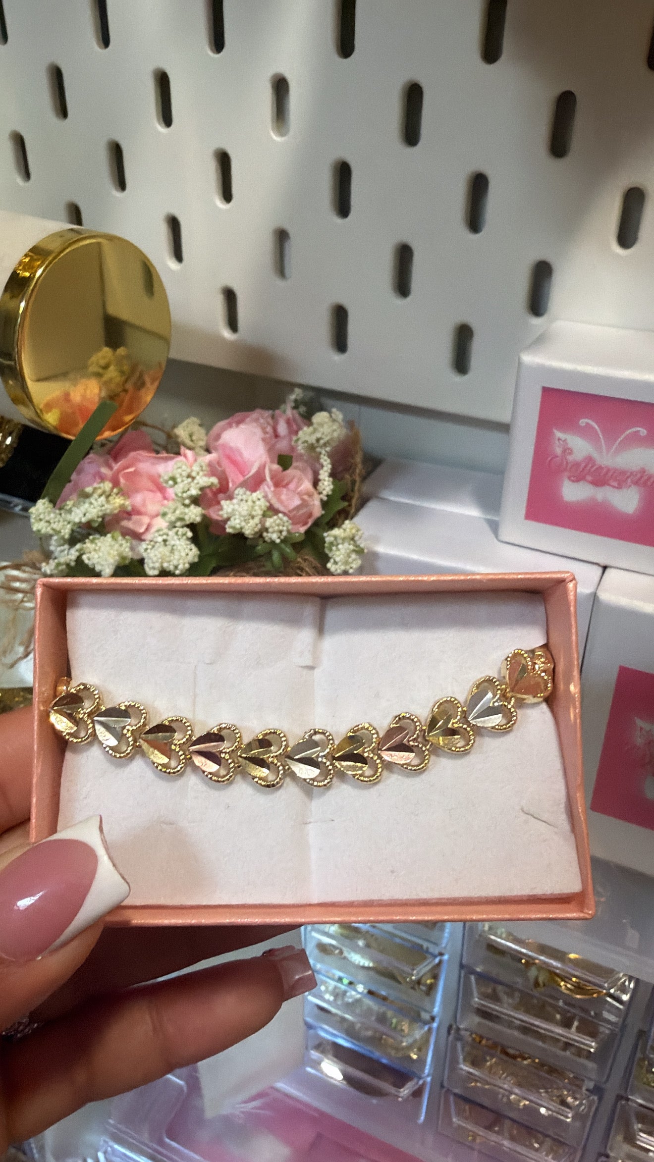 Heart tricolor bracelet