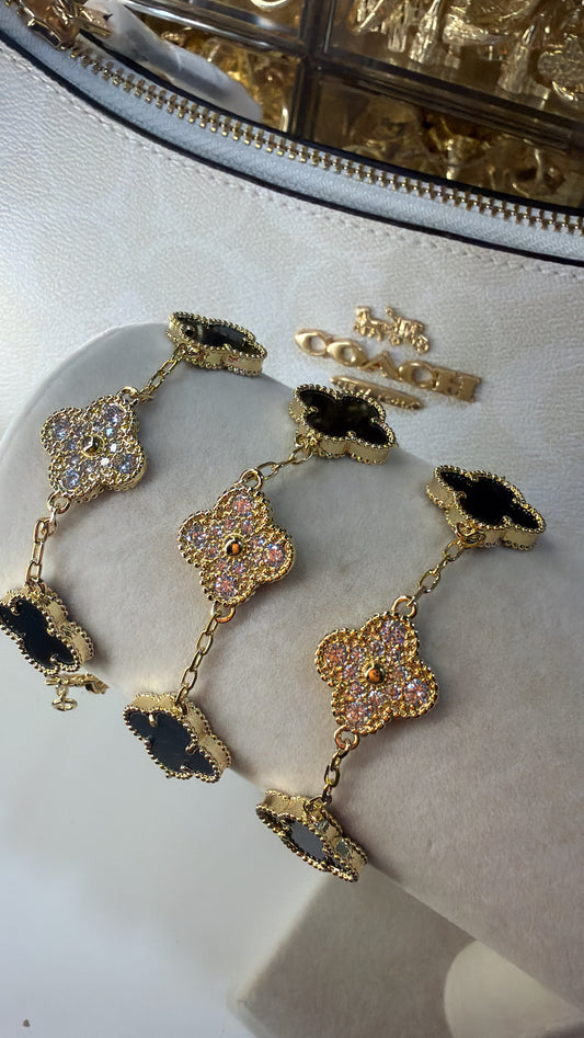 Black suerte bracelet