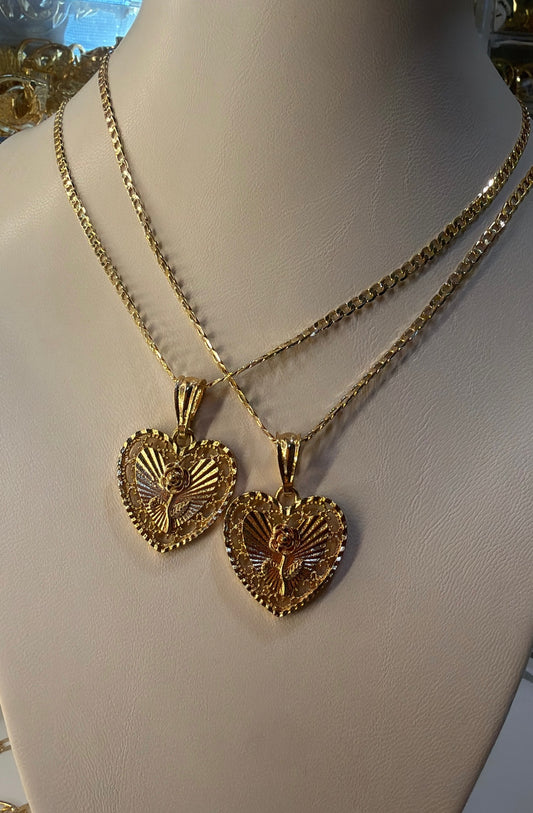 Rosa Corazon chain