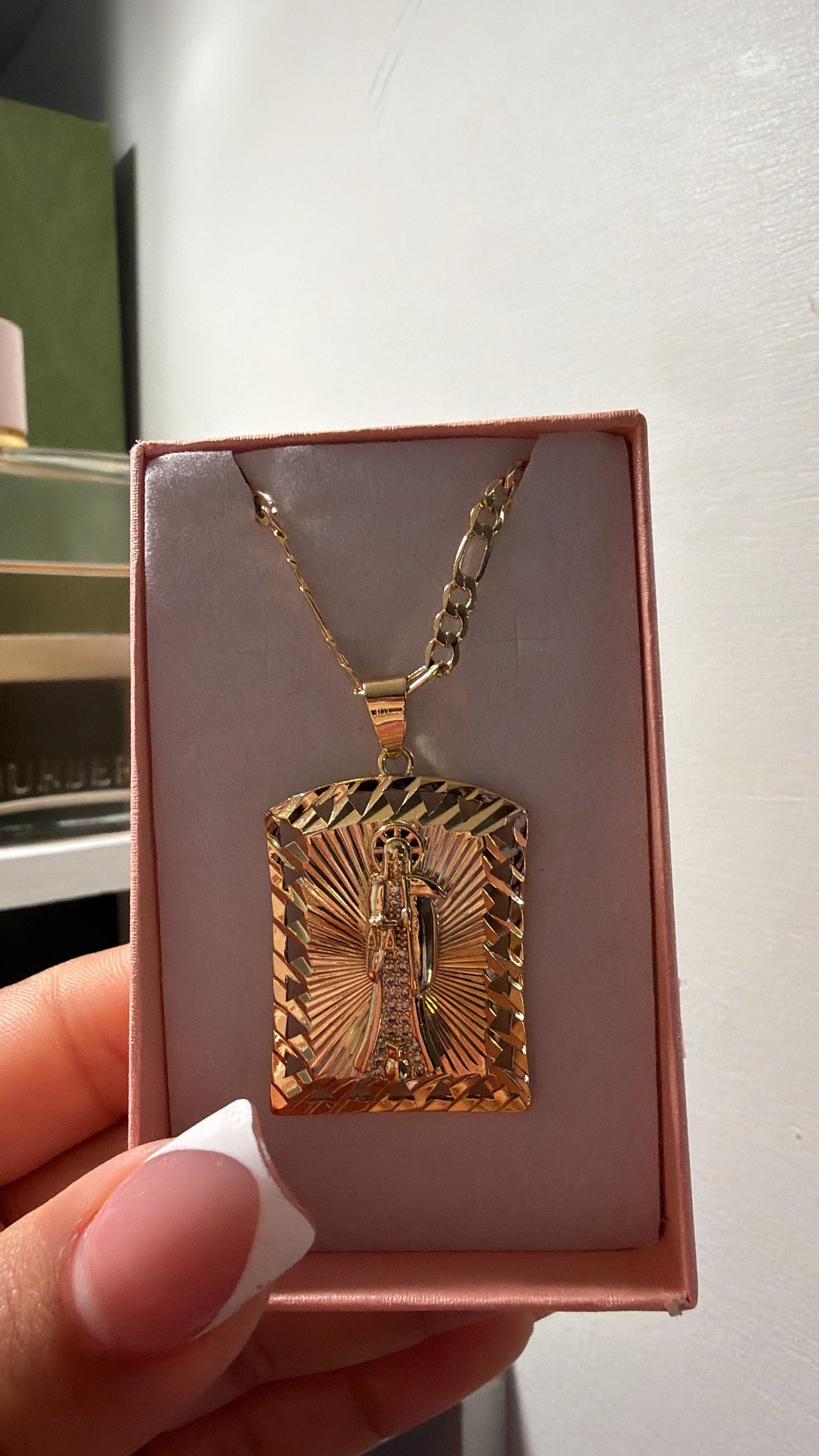 Santa muerte necklace