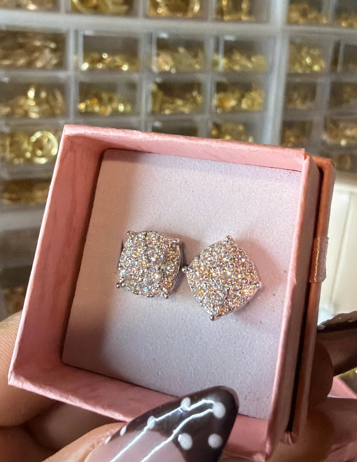 VVS S925 square earrings