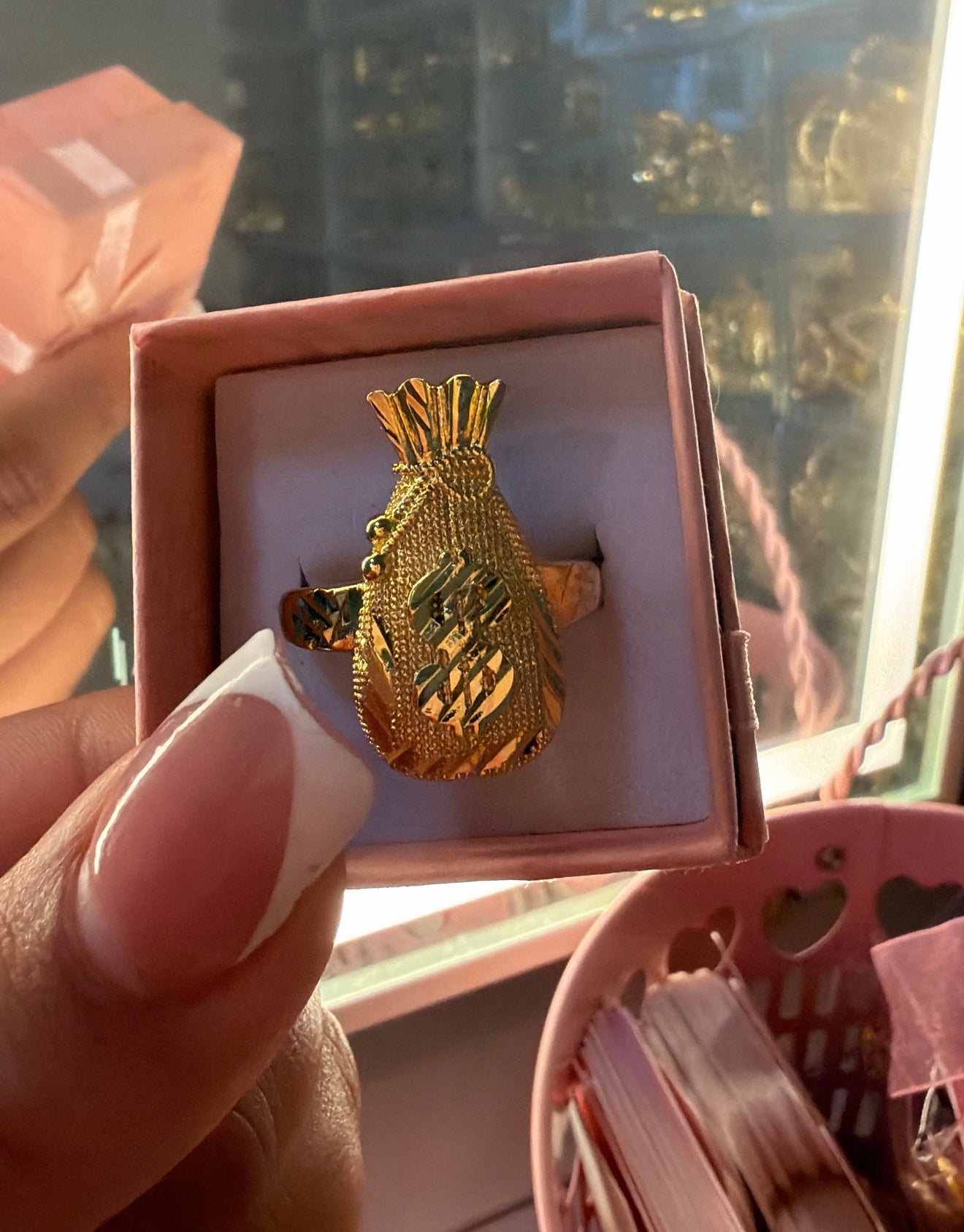 money bag ring